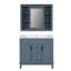 Meuble-lavabo 36 po avec lavabo supérieur, armoire à miroir Royal, armoire de rangement moderne avec 2 portes à fermeture douce et 2 tiroirs, meuble-lavabo simple-347927651