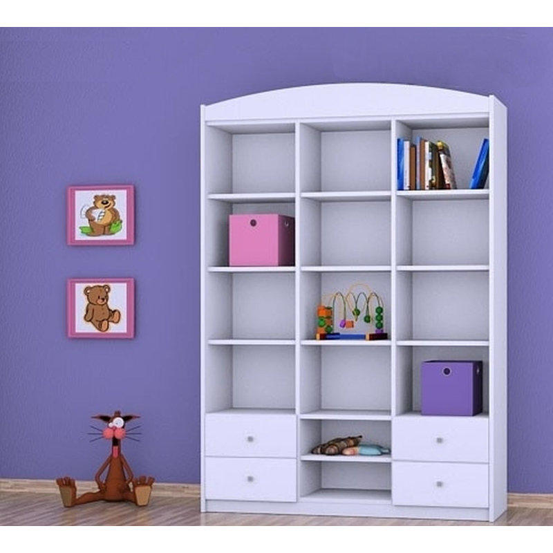 Reina 183cm H X 132cm W Kids Cube, White