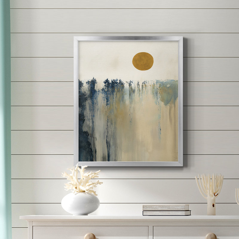 Toile encadrée de qualité supérieure Equilibrium - prête à être accrochée, Argent, H 20 po x l 16 po