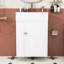 Compact Modern 20-Inch Bathroom Vanity with Side Storage Shelves-70501496
