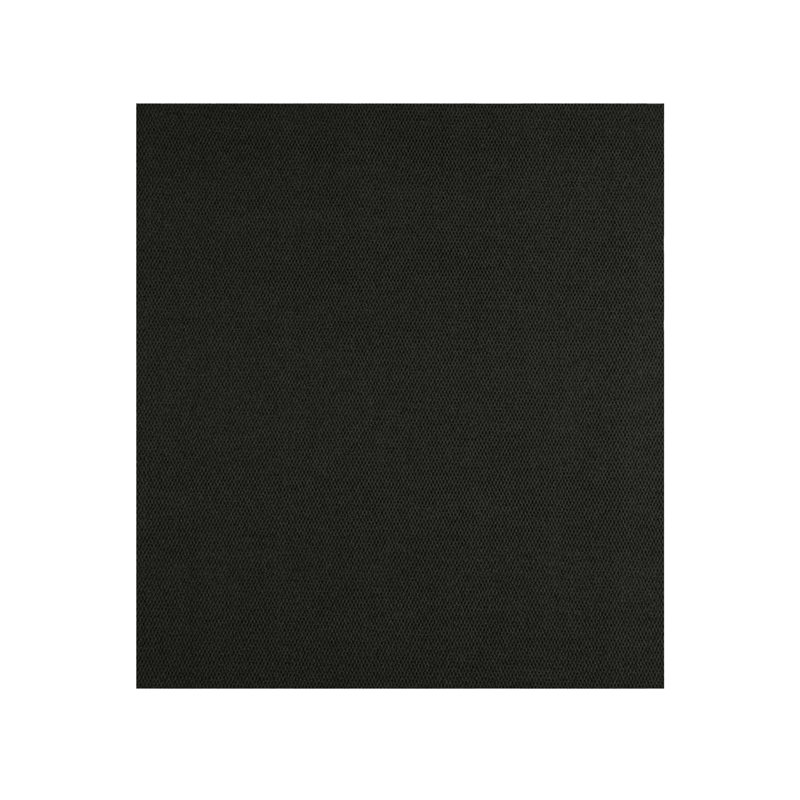 Tapis intérieur / extérieur noir tissé à la machine Estra, Carré 8 pi