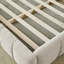 Structure de lit tapissier avec tissu épais, lit plateforme grand format en chenille avec tête de lit et structure solide-1631195207