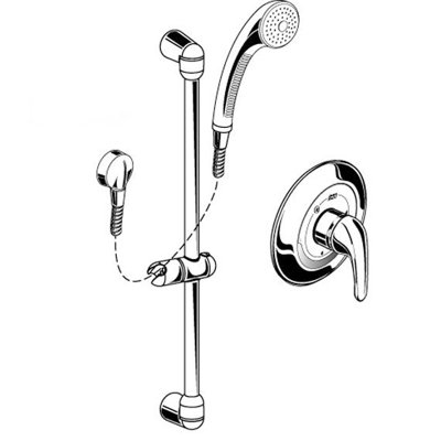 Robinet de douche commerciale flowise