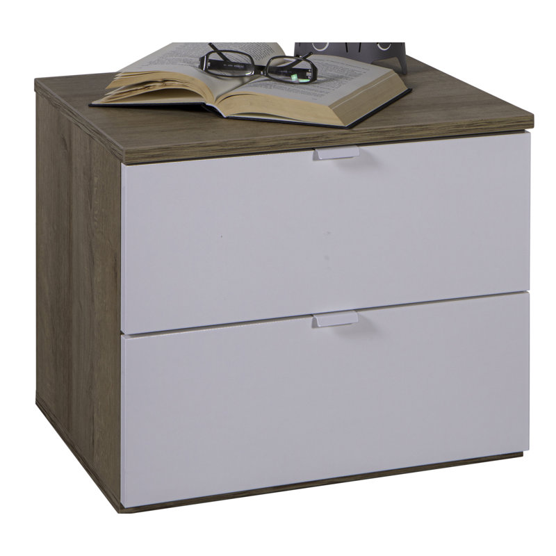 Gelosia 50cm W Manufactured Wood Bedside Table