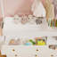 Armoire de rangement moderne avec 3 tiroirs profonds, tablettes de rangement, supports et séchoir