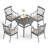 Arlane 4 - Person Patio Dining Set with Square Table , Cushions Included