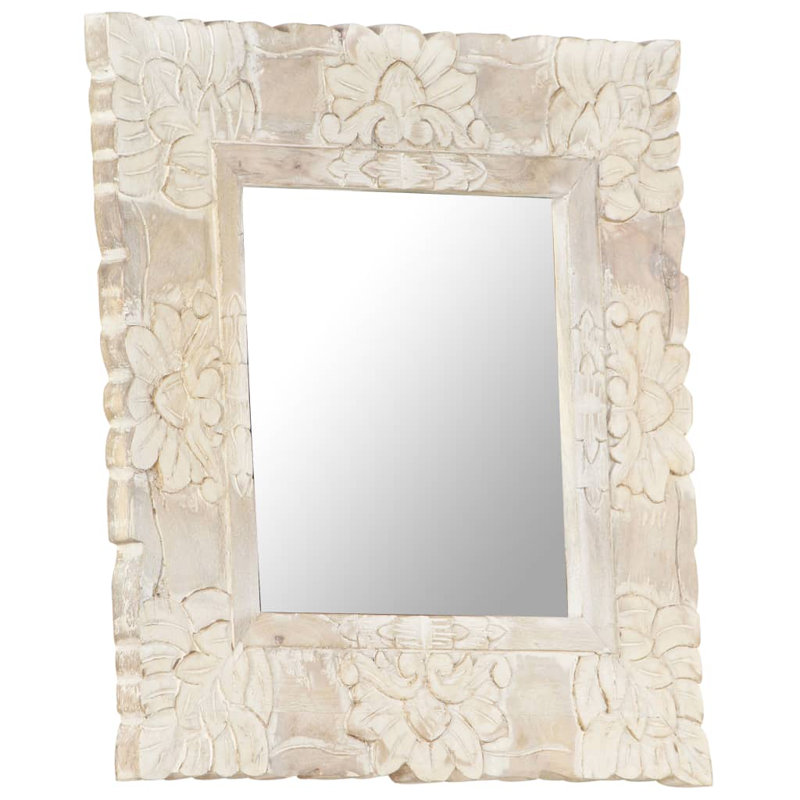 Cunningham Flat Mirror, White