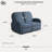 Hallstead 58.3" Wide Manual Reclining Loveseat, Curved Arm, Pocket Coil Seating, Woven Fabric-1131436235