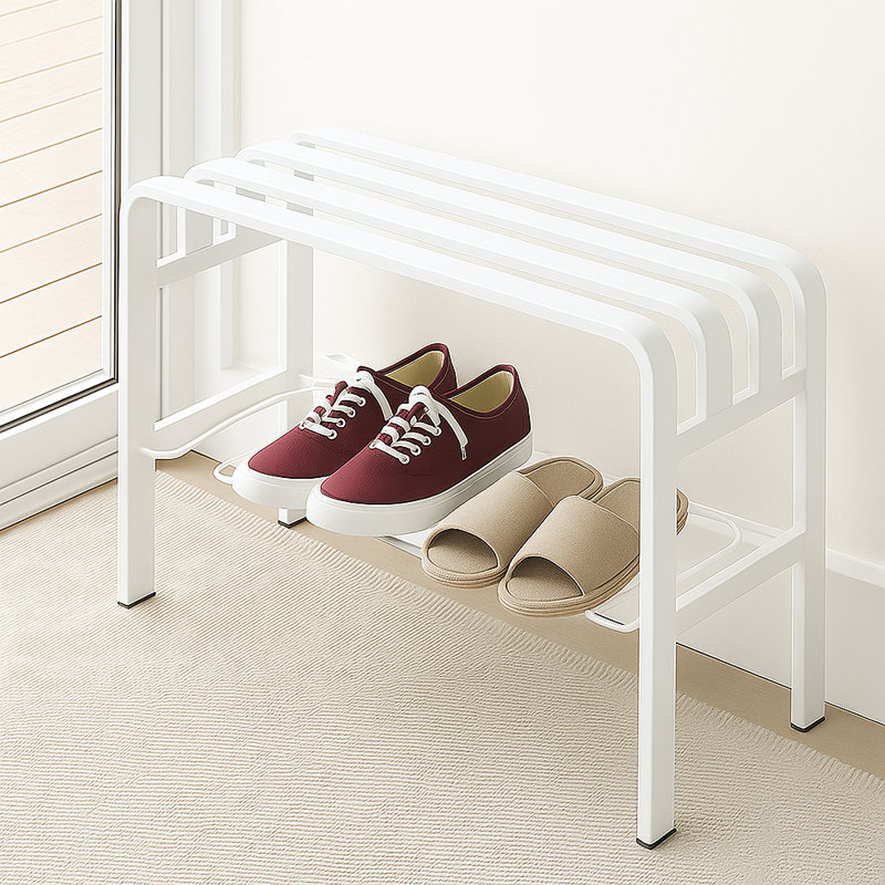 Traneka Upholstered Bench, White