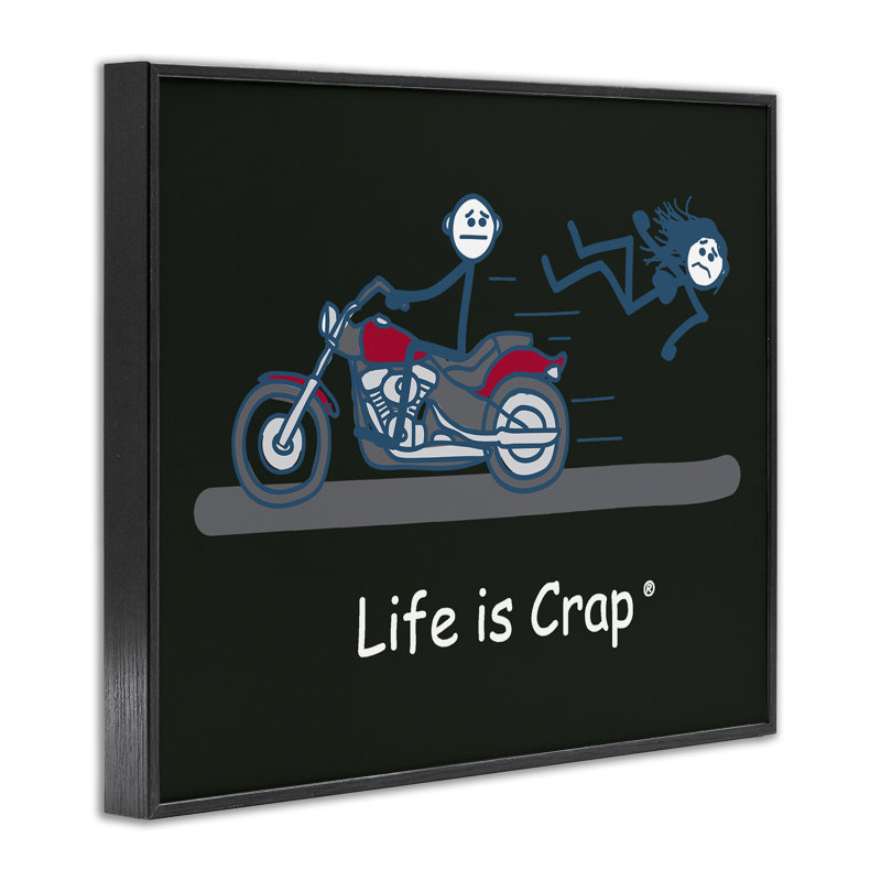 Drôle de motocyclette, giclée par LIC, Giclée encadrée noir minuit, H 11 po x l 14 po