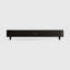 Meuble télé rétro en bois manufacturé noir-898736151