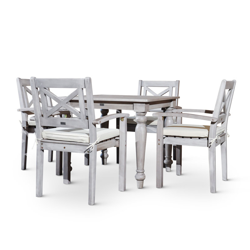 Ensemble repas carré 5 pièces