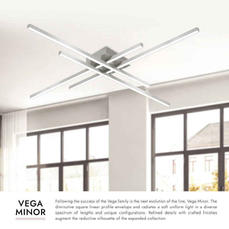 Vega 4 - Light LED Flush Mount, Black