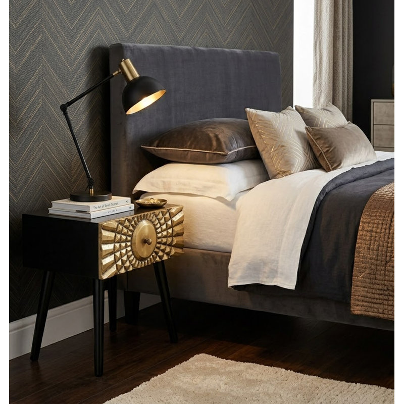 Karnes 18'' W Metal Nightstand