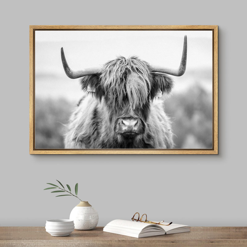 Animaux - Shetland noir et blanc, H 24 po x l 36 po x P 1,5 po, Naturel