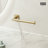 VIGO Satro 3-Piece Matte Brushed Gold Bathroom Hardware Set with 24-in Towel Bar, Toilet Paper Holder and Hand Towel Holder-124825262