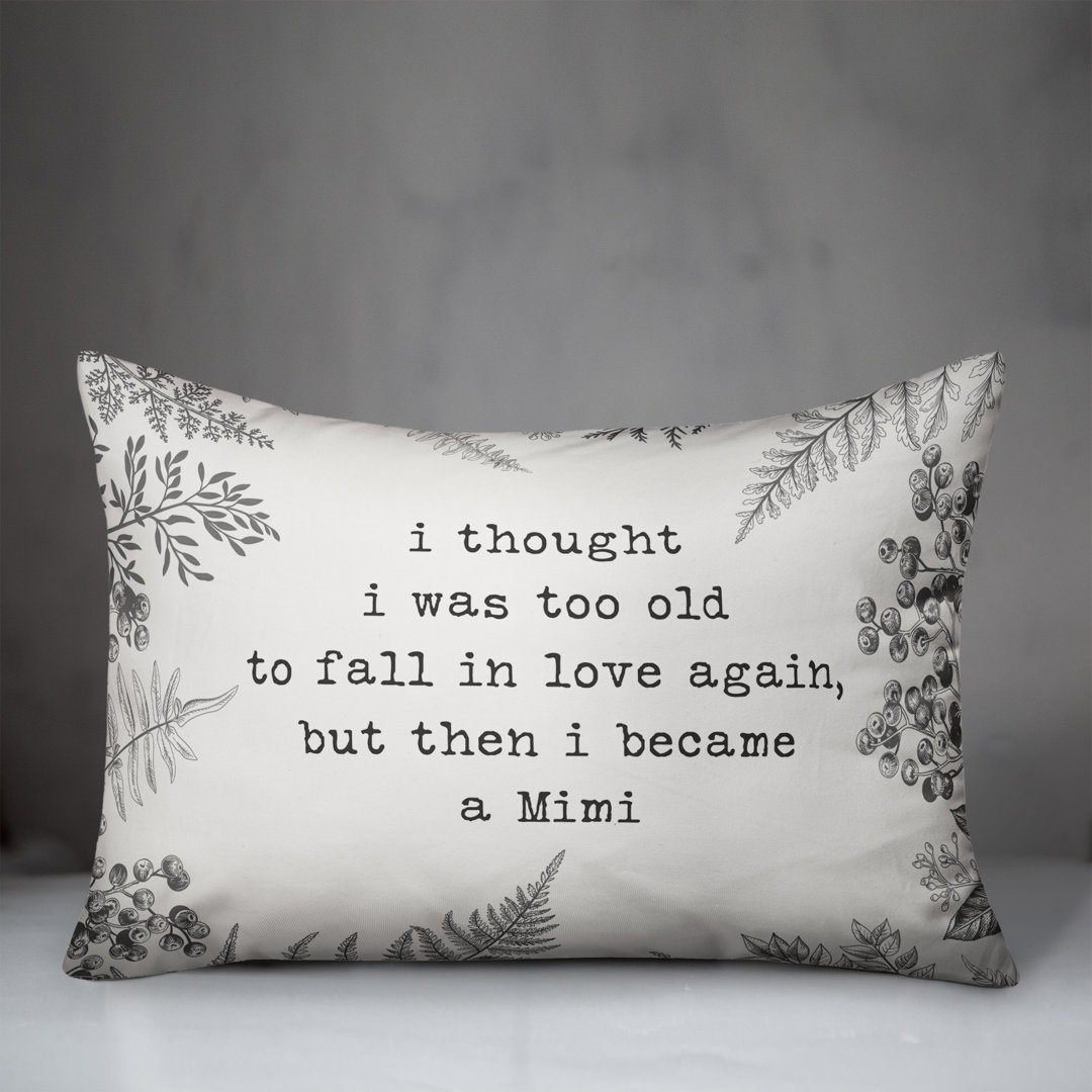  Too Old for Love Mimi Lumbar Pillow Designs Direct Creative Group