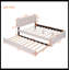 Lit plateforme tapissier Marjorine