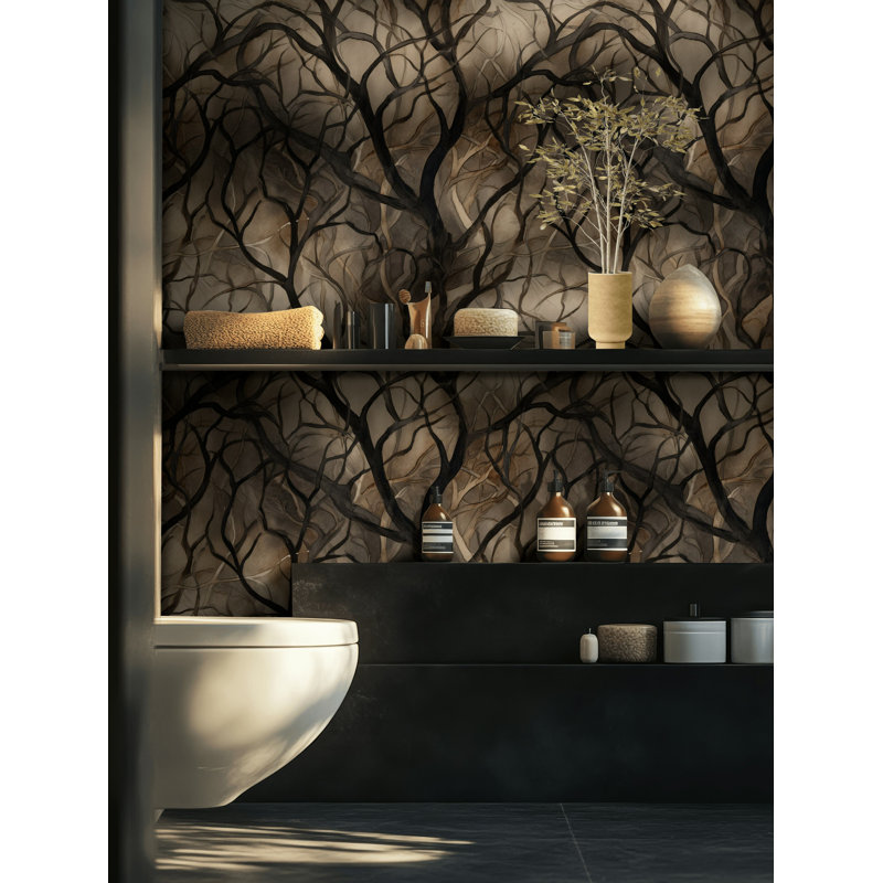 Papier peint branches abstraites - Moody