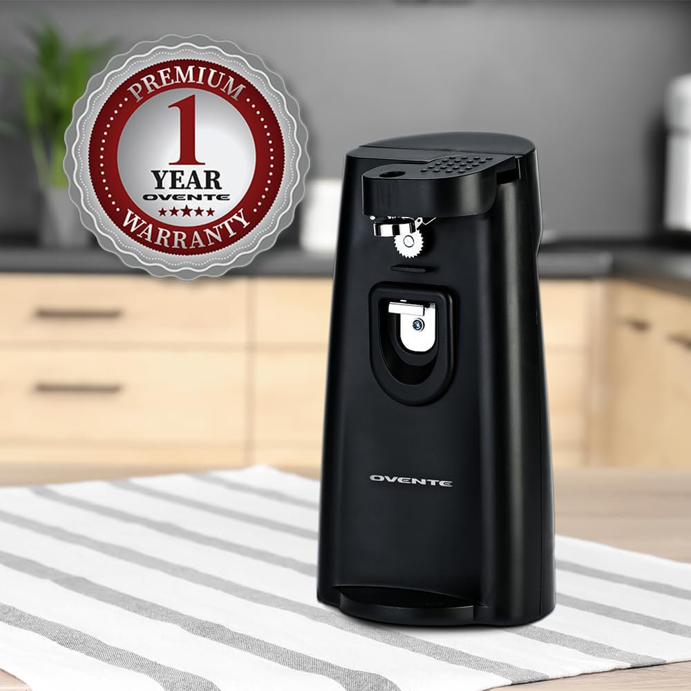 OVENTE 3-in-1 Electric Can Opener, Bottle Opener and Knife Sharpener ...