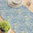 Table Runner, 100% Cotton, 16X108", Blue Paisley-896533189