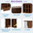 Fluted Liquor & Coffee Bar Cabinet With 6 Wine Racks, 3 Glass Holders, 1 Large Storage Drawer And 4 Hidden Side Storage Compartments-820496960