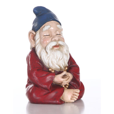 Statue de gnome de jardin zen