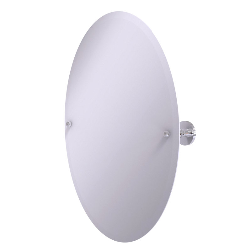 Amini Metal Wall Mirror, Polished Chrome