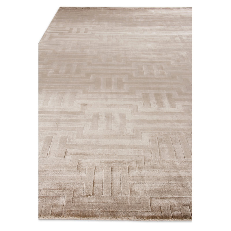 Smooch Geo Silk Area Rug, Rectangle 8' x 10'