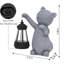 Smiling Cat Garden Statue With Led Light