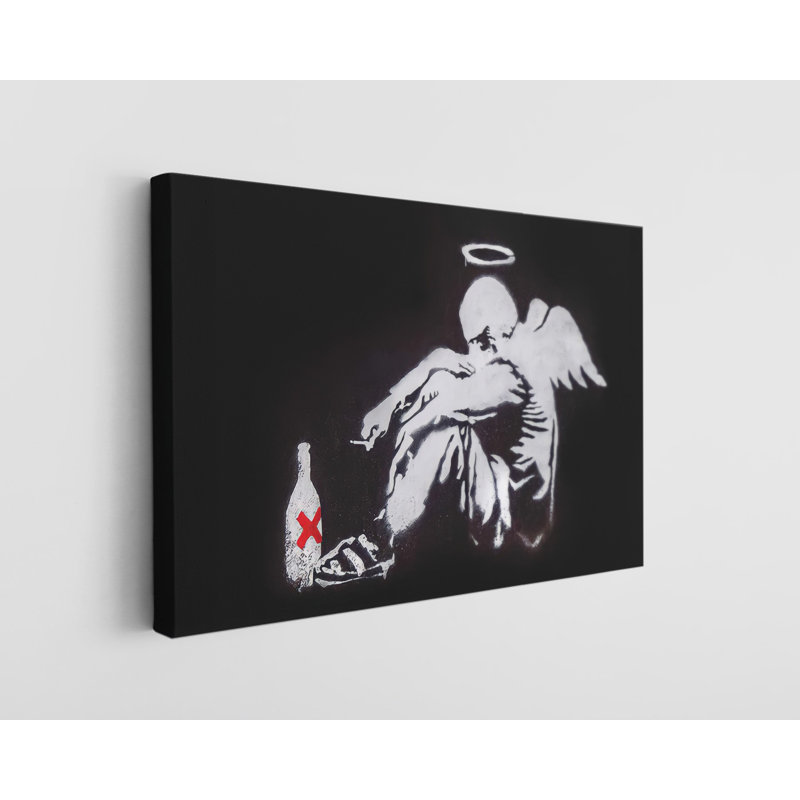 Impression sur toile Banksy Fallen Angel Street, H 40 po x l 60 po