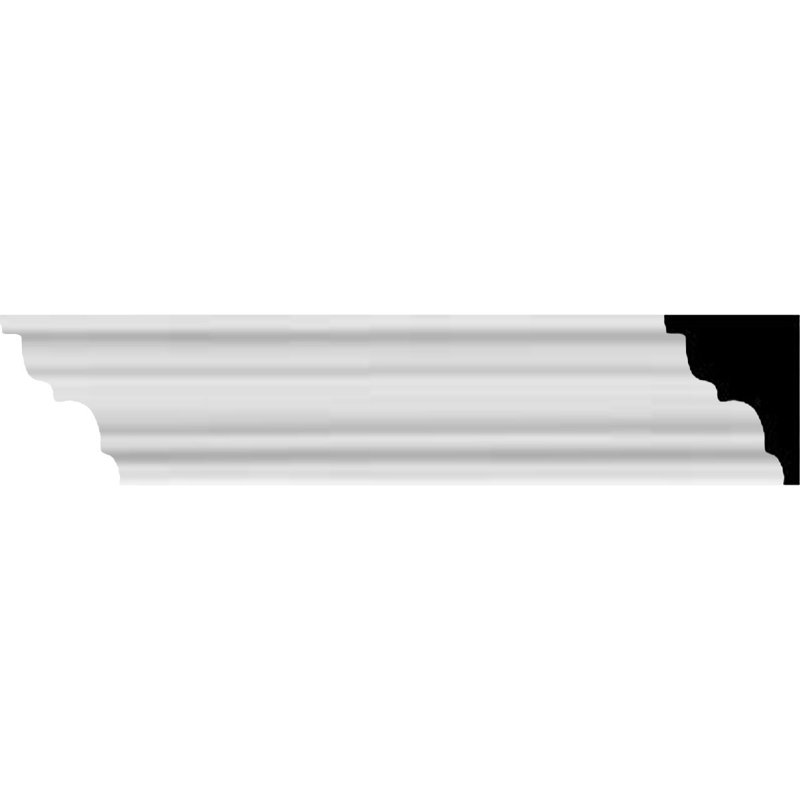 H 7/8 po x P 5/8 po x L 94 1/2 po, (répétition 1 1/8 po), moulure à couronne lisse traditionnelle Édimbourg (paquet de 8)