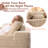 Koyu Cloudelle Compression Packed 5-Piece Boneless U-Shaped Plush Corduroy Sectional Sofa – Deep Seat, No Assembly-764180535