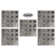 American Tin Ceilings Pattern #19 24 x 24 inch Metal Tin Tiles with Backsplash Kit (Set of 5)