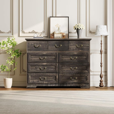 Commode 9 tiroirs pour chambre à coucher Farmhouse