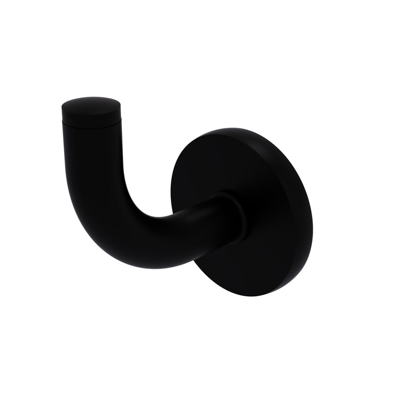 Tioga Wall Mounted Robe Hook, Matte Black