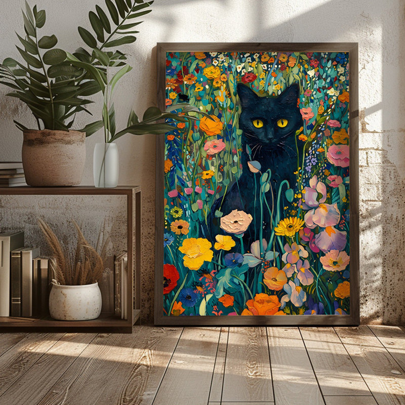 Elegant Framed MDF Painting, 19.7 x 27.6 x 0.1 inches | 100% MDF with 3 mm Thickness, Durable Spruce Frame | Perfect for Home Decor, Living Room & Office | Stylish Artwork to Enhance Your Space