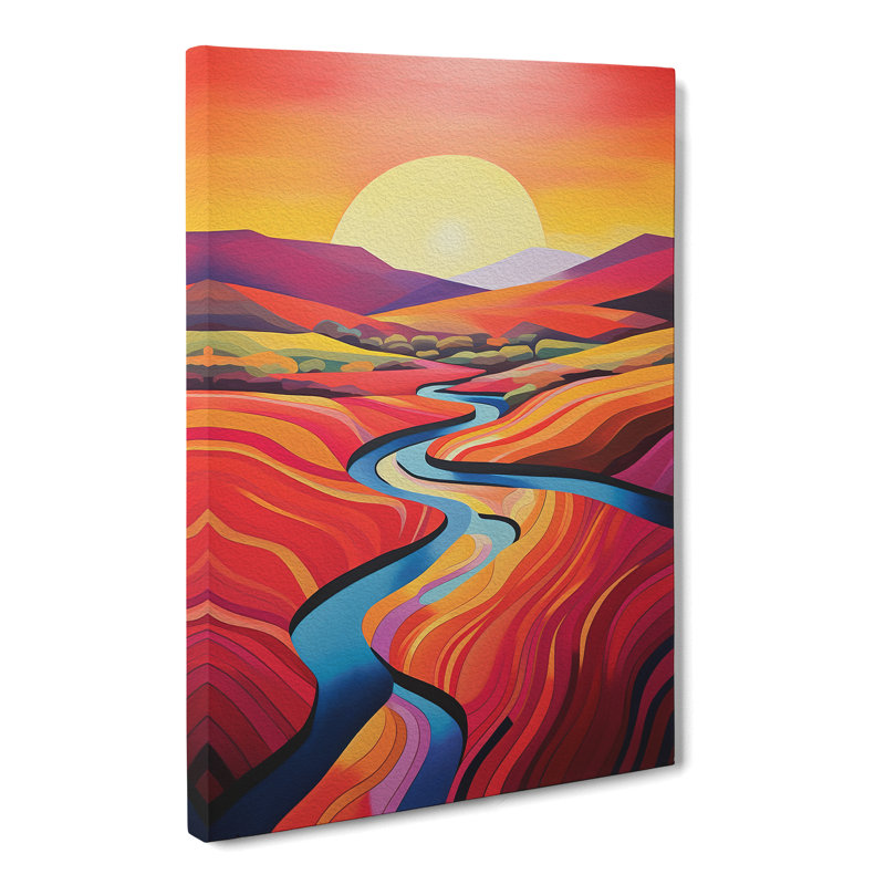 Stream Colour Field - No Frame Print, 60cm H x 40cm W x 3cm D
