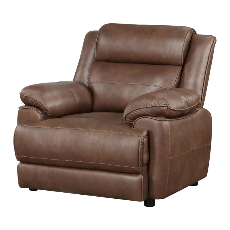 Fauteuil d'appoint rembourré rembourré brun foncé