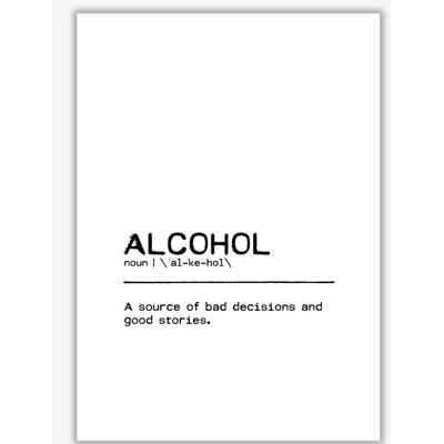 Alcohol Stories - Print