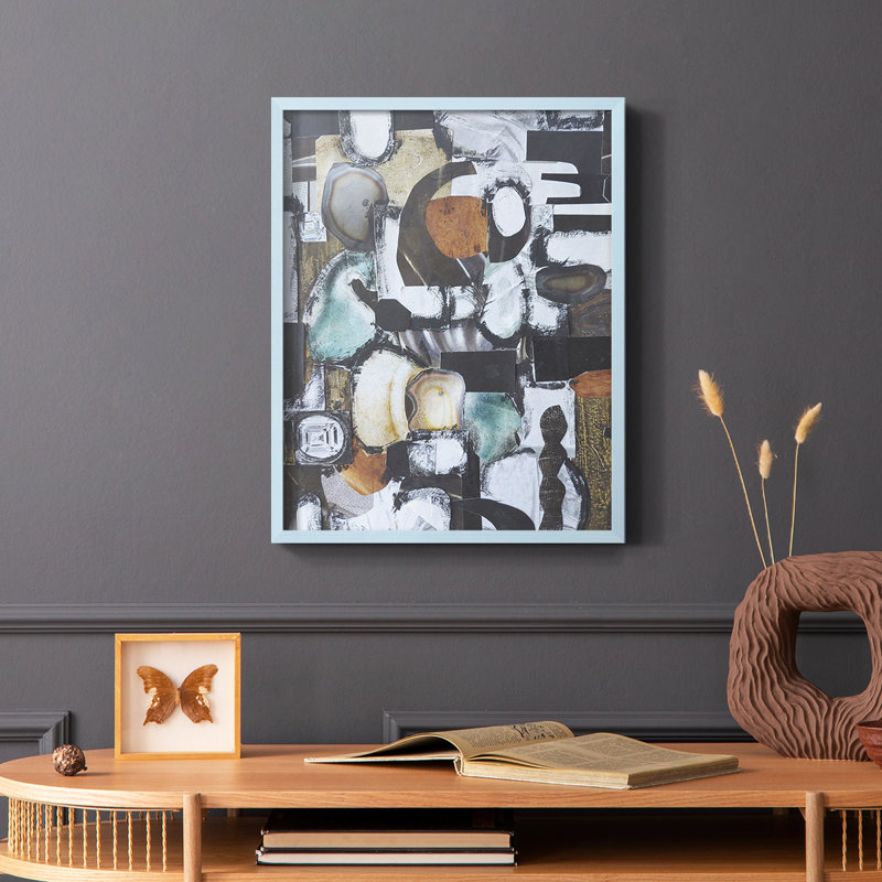 «Day At the Spa», reproduction encadrée - bois massif, Bleu, H 10 po x l 8 po