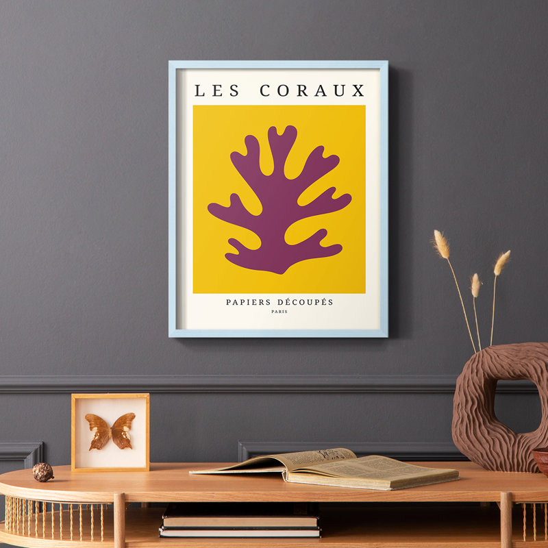 Matisse CECLX, reproduction encadrée - bois massif, Bleu, H 10 po x l 8 po