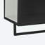 Armoire murale à portes en verre 23,62 po avec rangement fermé à deux niveaux, tablette ouverte et porte-serviettes-97800277