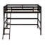 Lit mezzanine en bois massif avec échelle-1292527038
