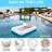 Swimline Luxe Edition Inflatable Suntan Floating Pool Lounger, White, (2 Pack)
