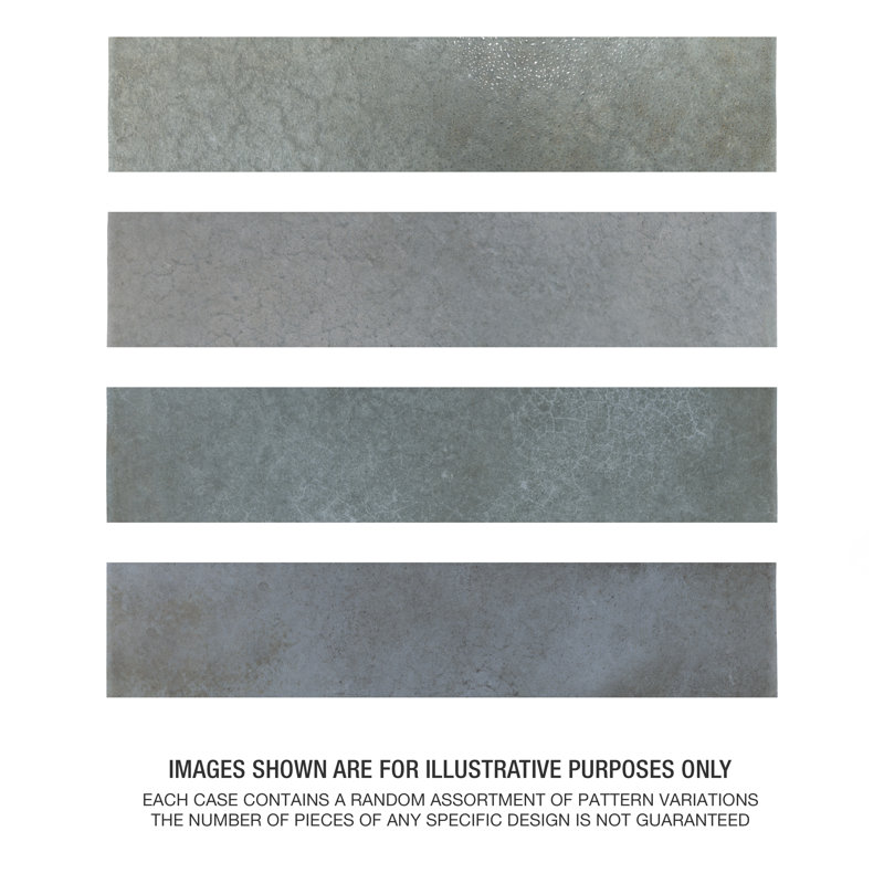 Heritage 2" x 10" Porcelain Stone Look Wall & Floor Tile, Indigo