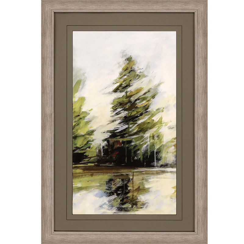 Evergreen Silver Framed Print Wall Art