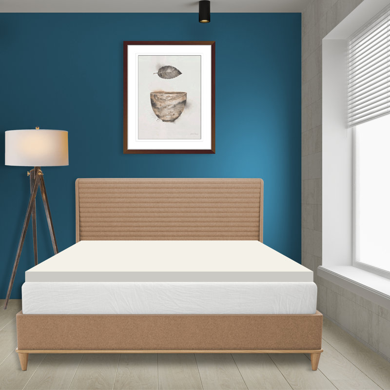 Shelly 2" Medium Density Foam Mattress Topper for Orthopedic Support, Breathable Premium Bed Pads, Queen