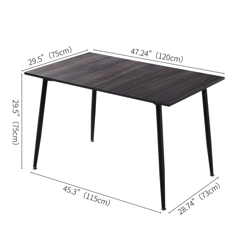 Ensemble repas pour 6 personnes Mossman, Brun foncé