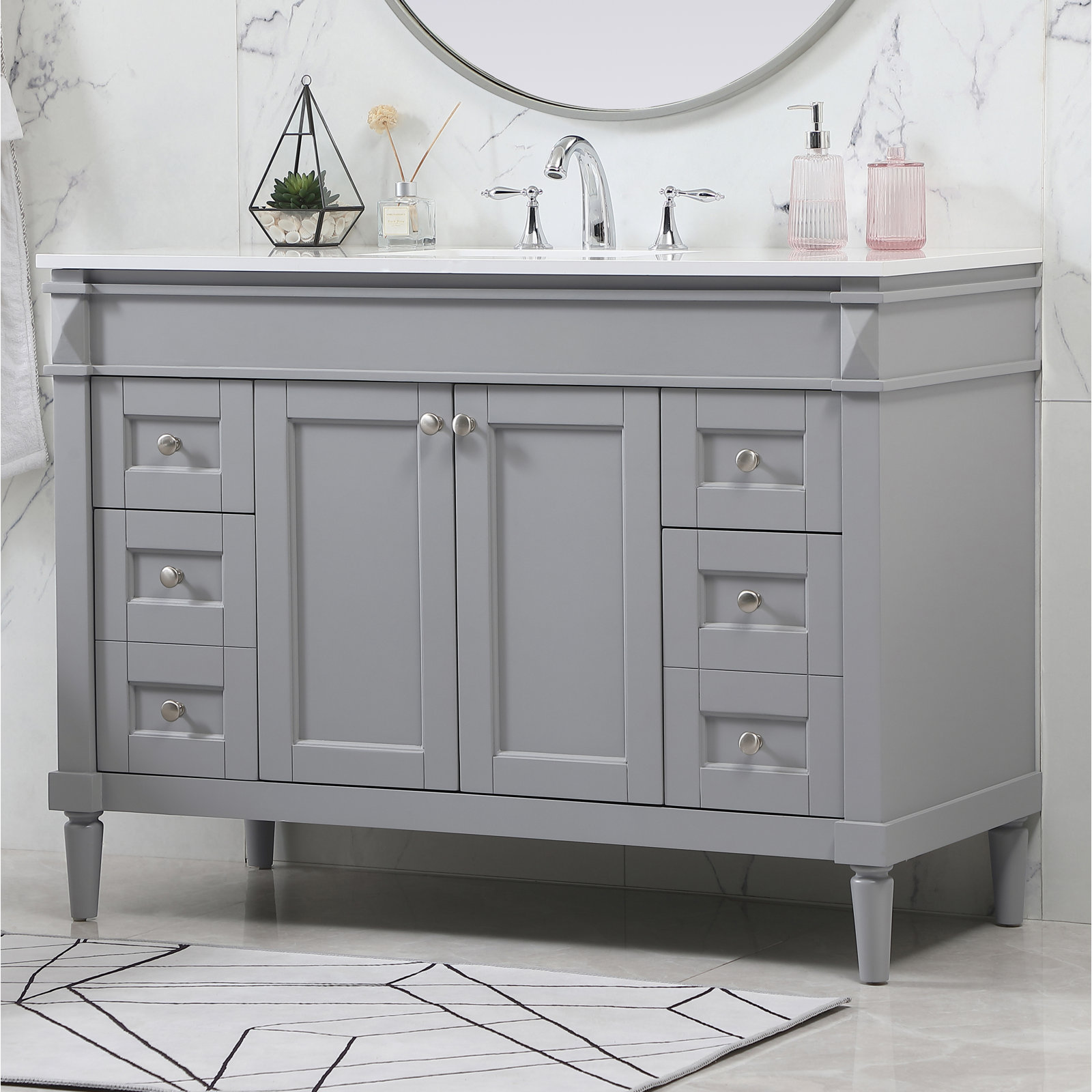 Readington 48'' Single Bathroom Vanity, Gray